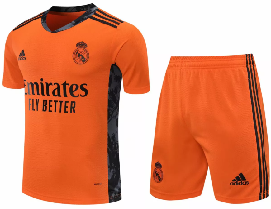 Kit infantil oficial Adidas Real Madrid 2020 2021 II Goleiro